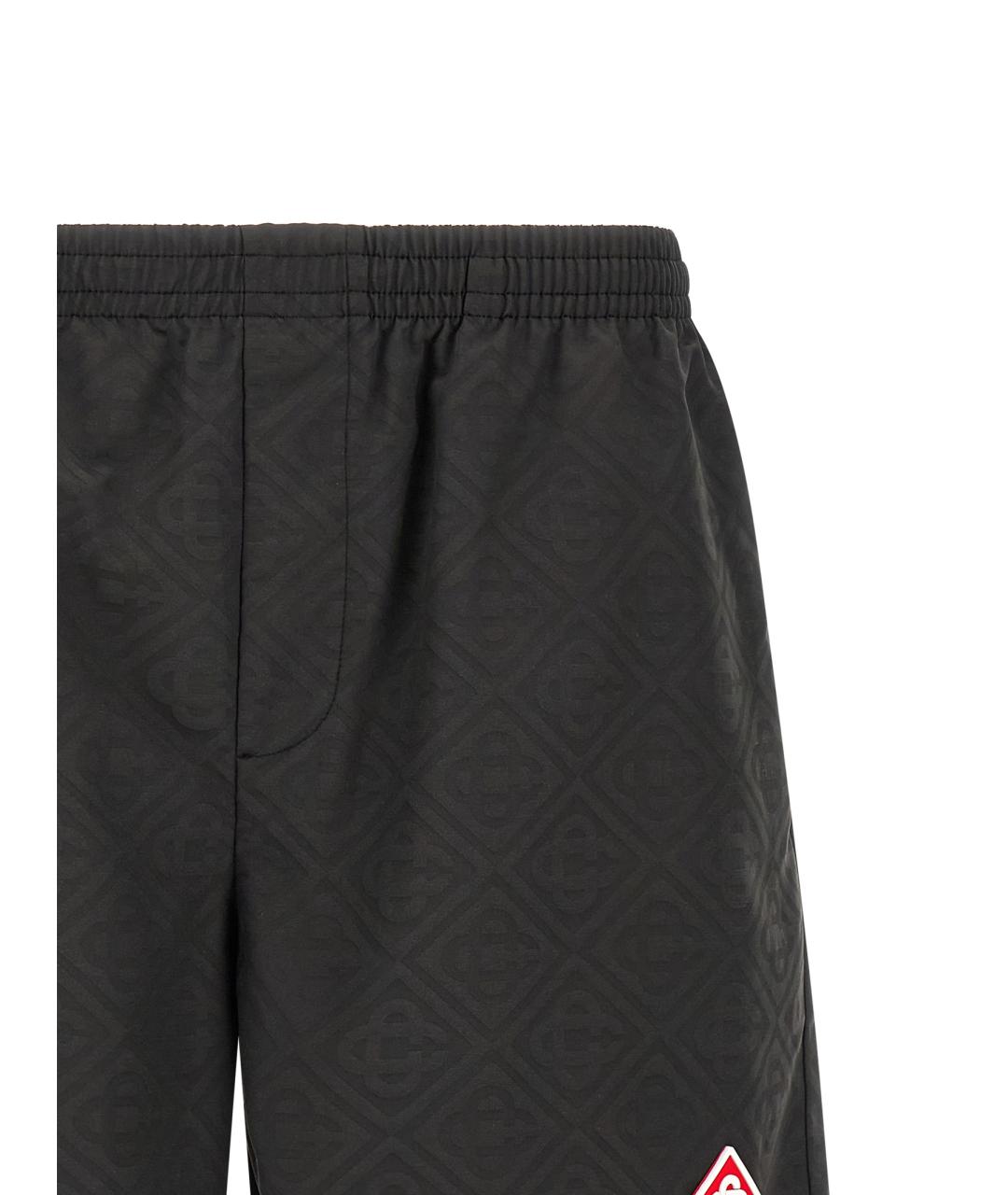 CASABLANCA Черные полиэстеровые шорты, фото 3