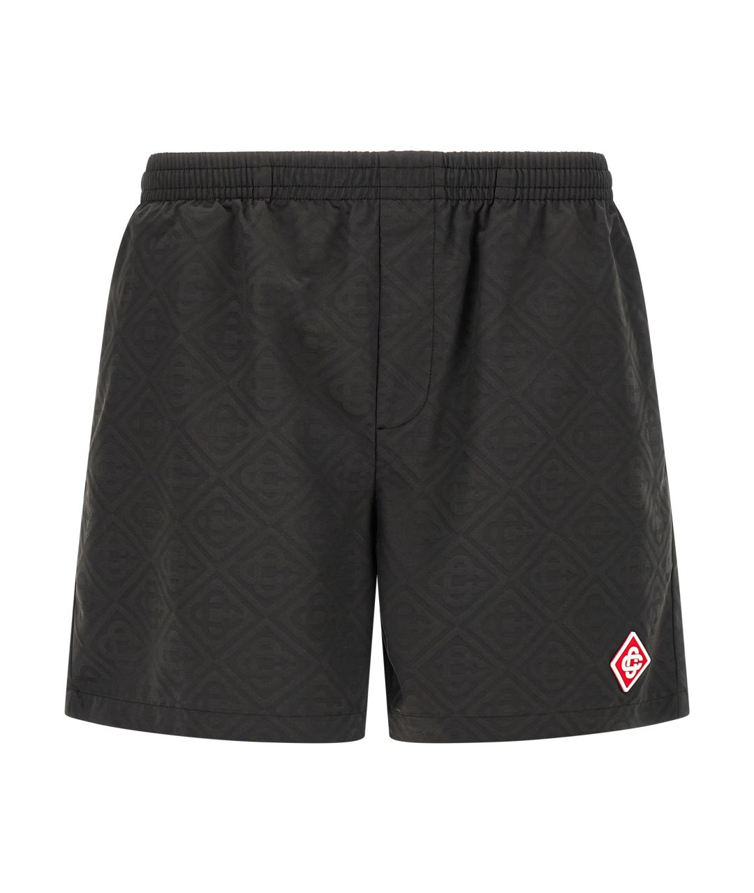 CASABLANCA Черные полиэстеровые шорты, фото 1