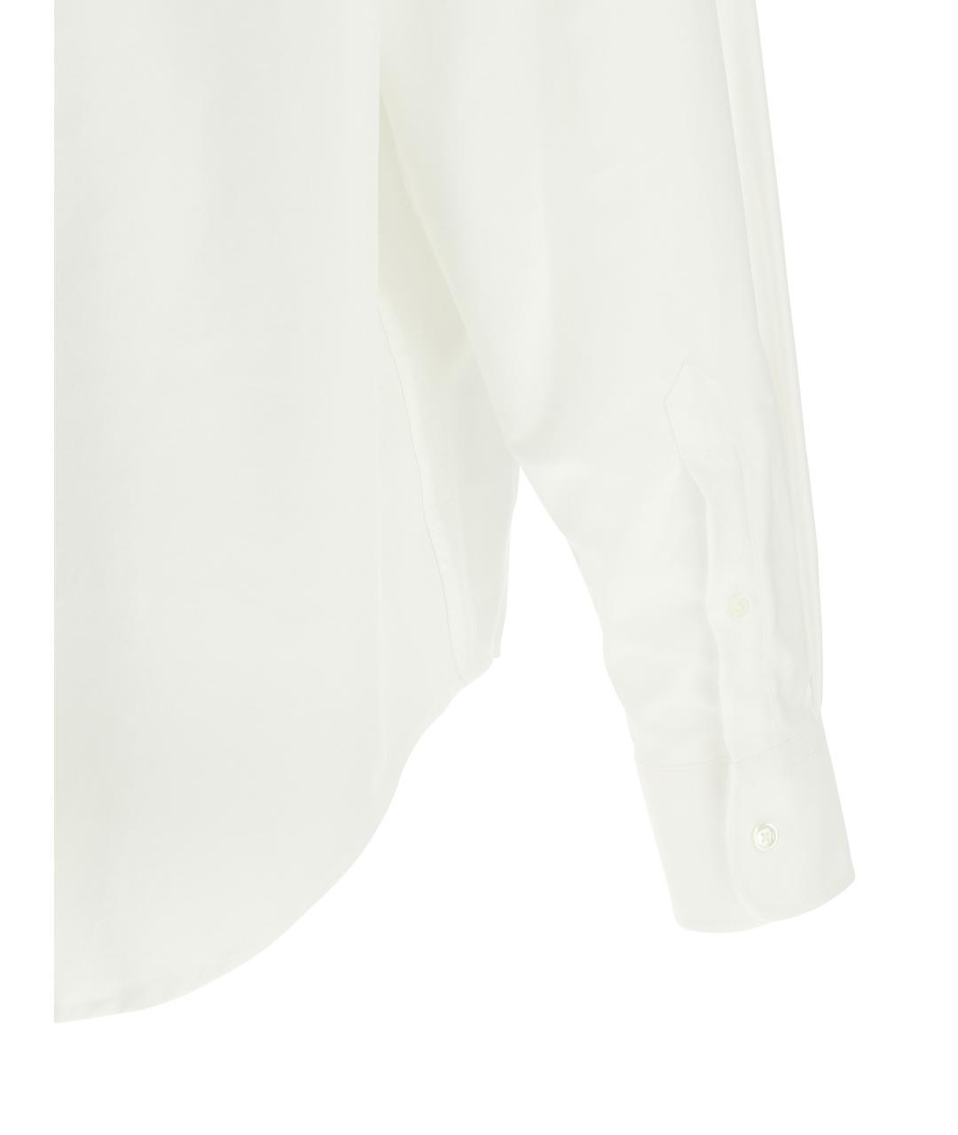 Ami Paris Белая хлопковая кэжуал рубашка, фото 4