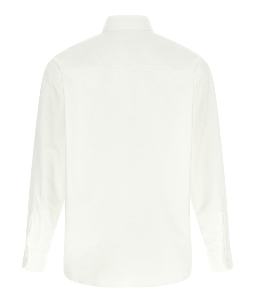 Ami Paris Белая хлопковая кэжуал рубашка, фото 2