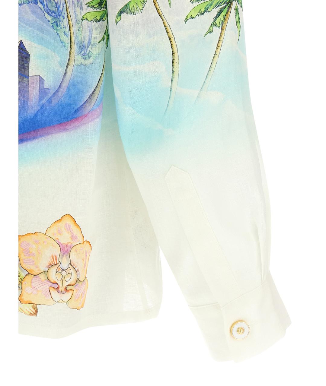 CASABLANCA Мульти льняная кэжуал рубашка, фото 4