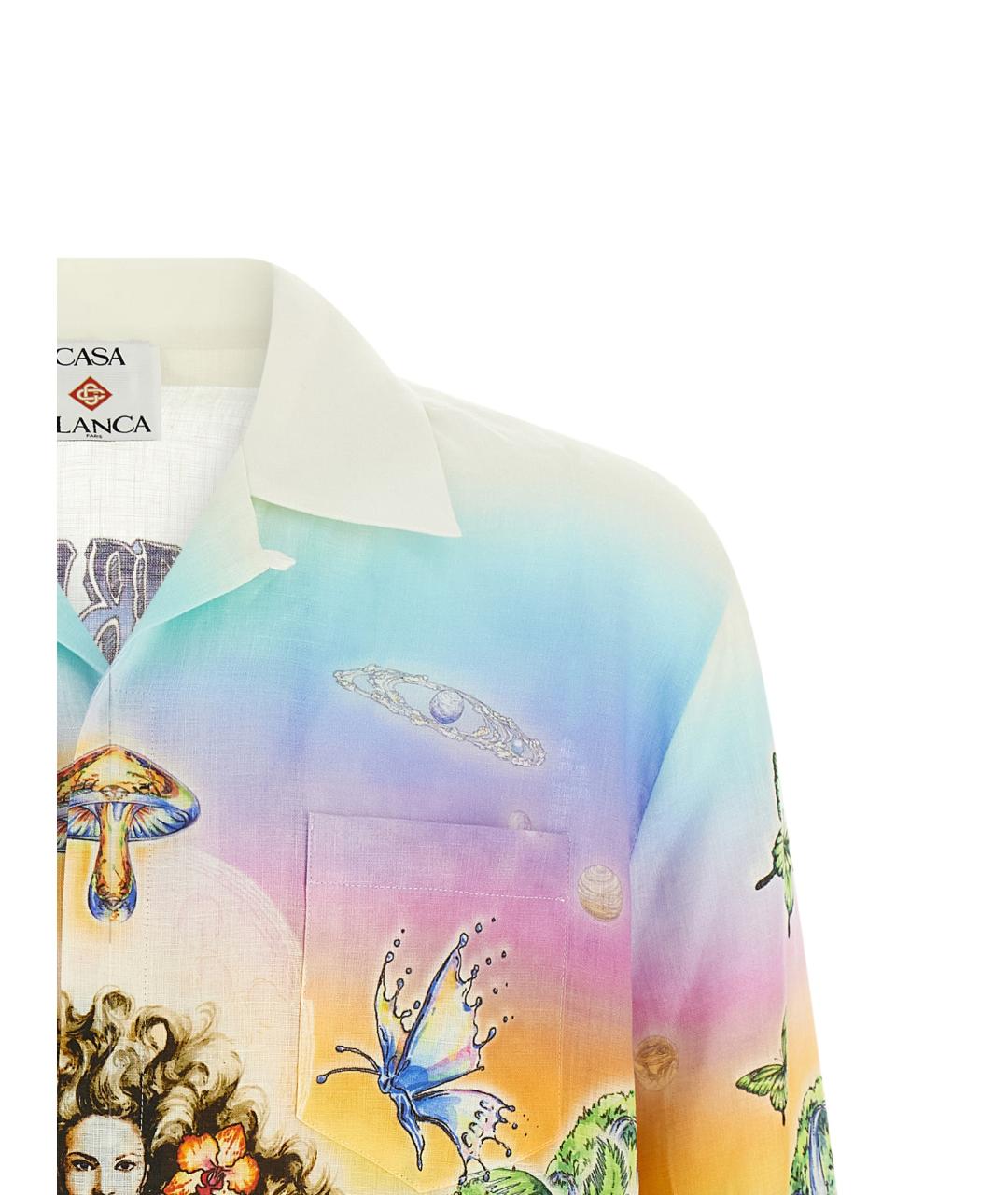 CASABLANCA Мульти льняная кэжуал рубашка, фото 3