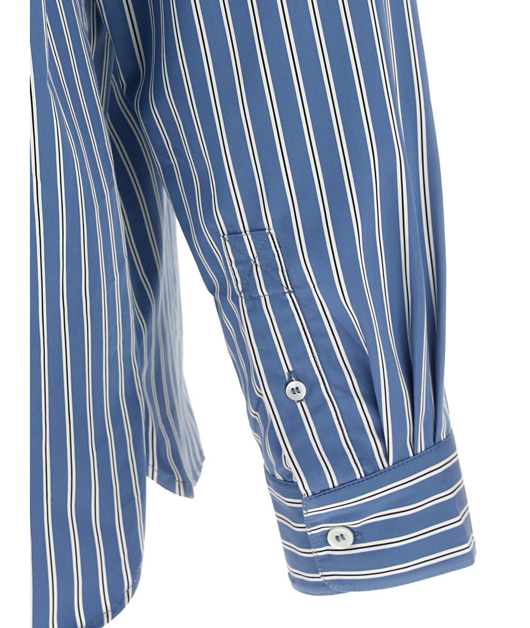 A.P.C. Синяя хлопковая кэжуал рубашка, фото 4