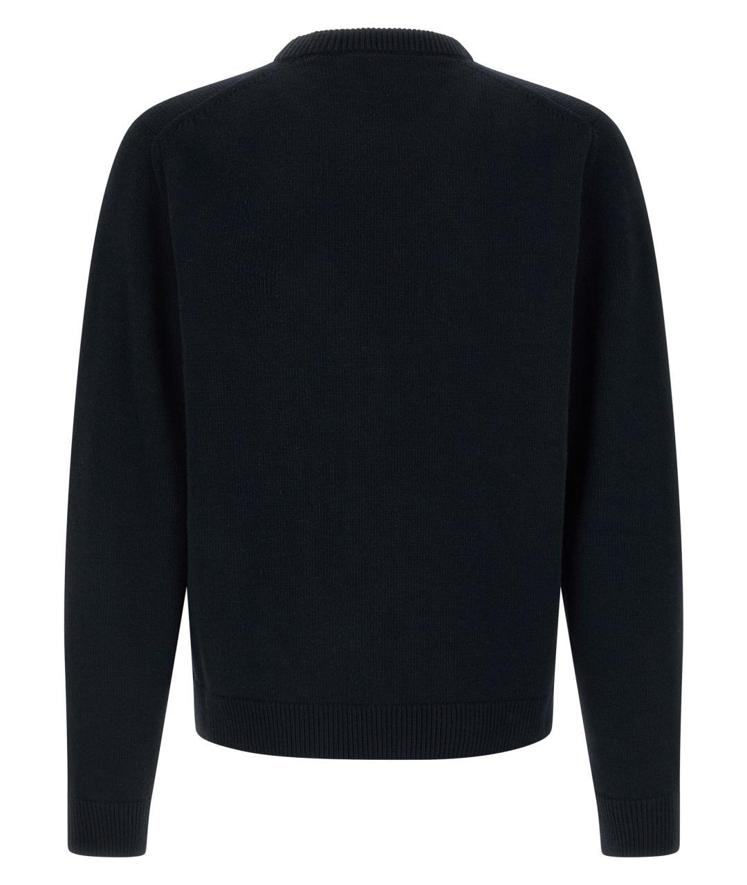 GUCCI Темно-синий шерстяной джемпер / свитер, фото 2