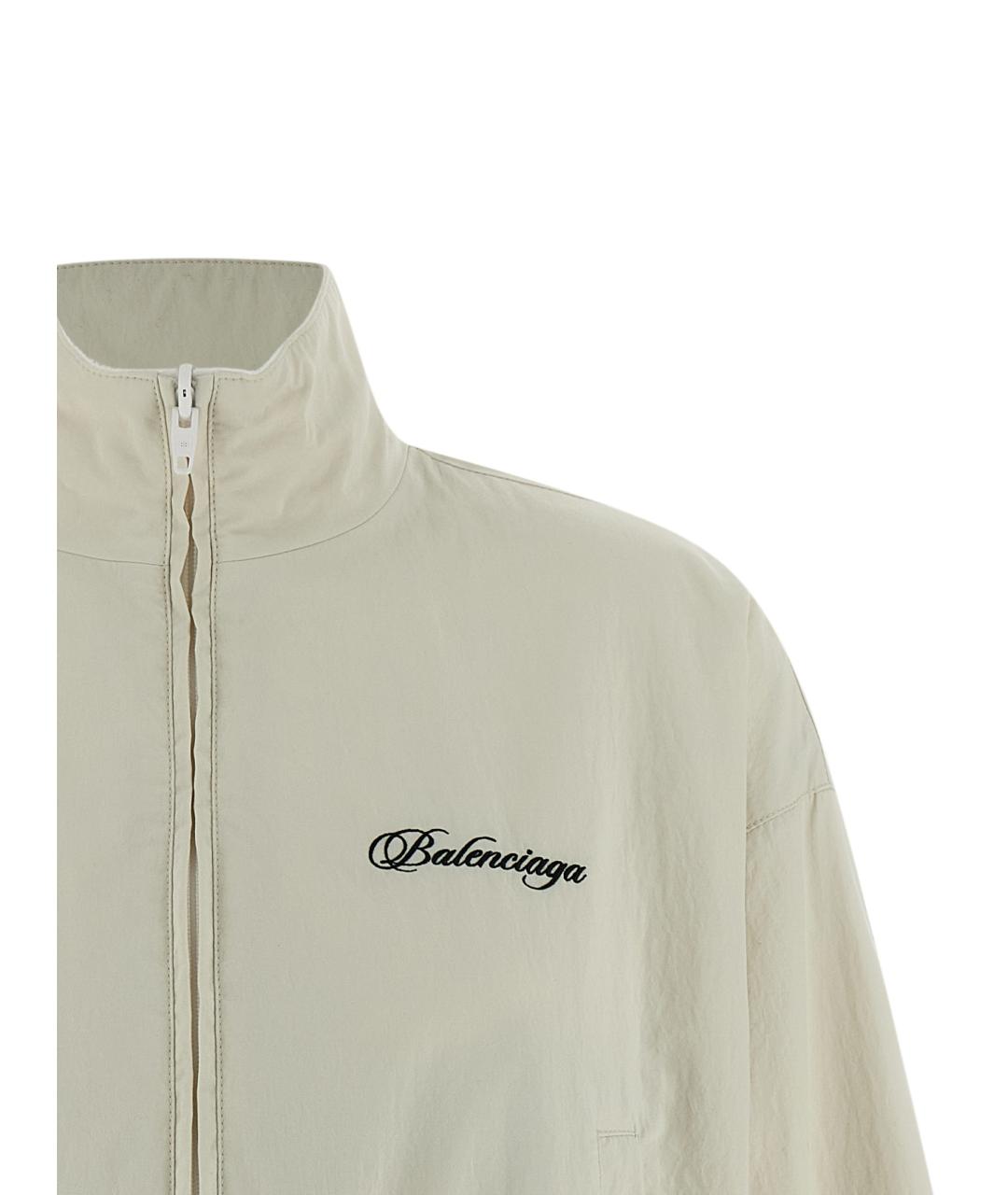 BALENCIAGA Белая полиамидовая куртка, фото 4