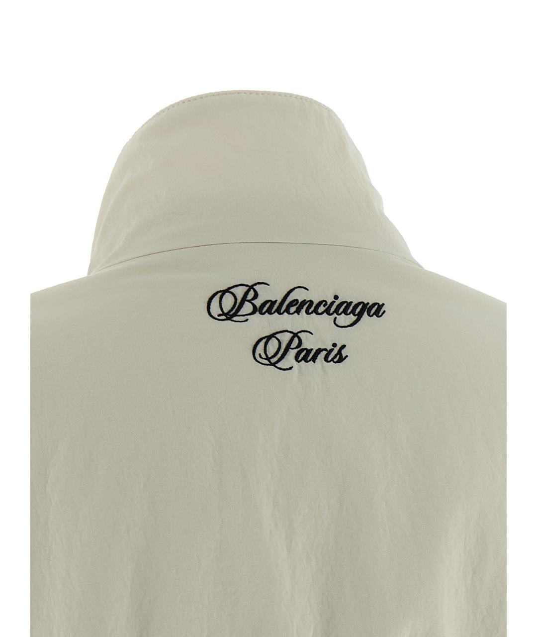 BALENCIAGA Белая полиамидовая куртка, фото 6