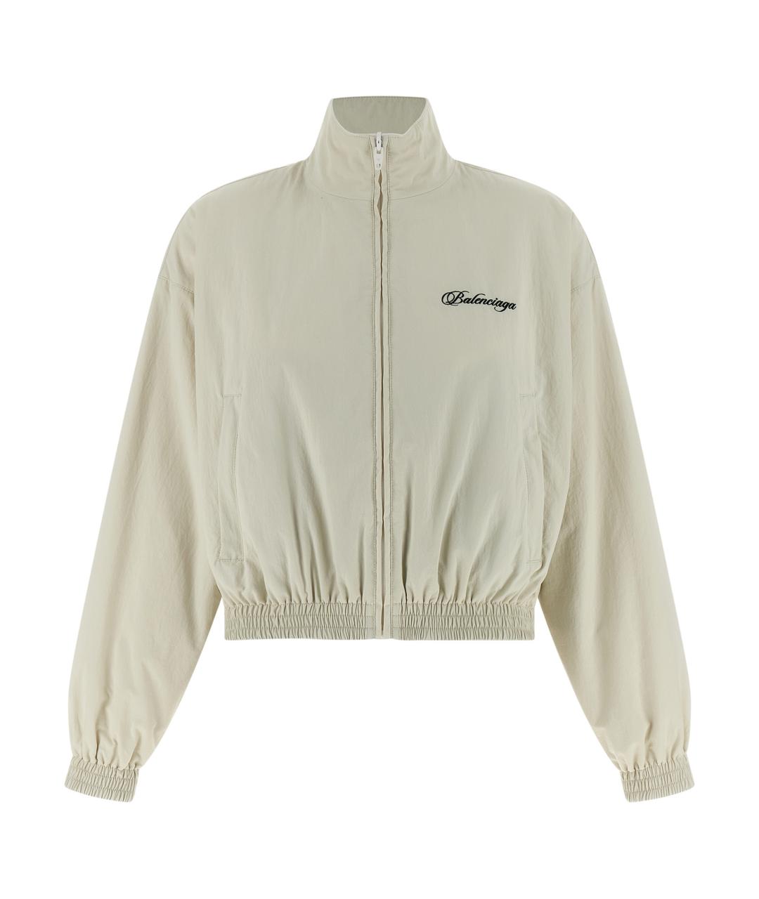 BALENCIAGA Белая полиамидовая куртка, фото 1