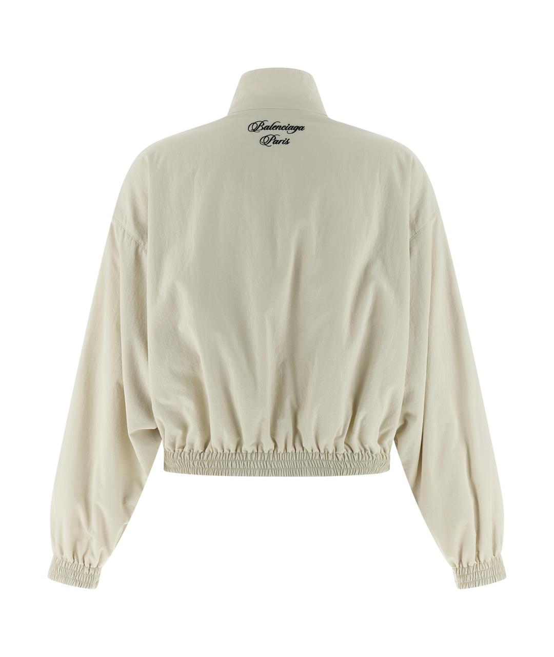BALENCIAGA Белая полиамидовая куртка, фото 3