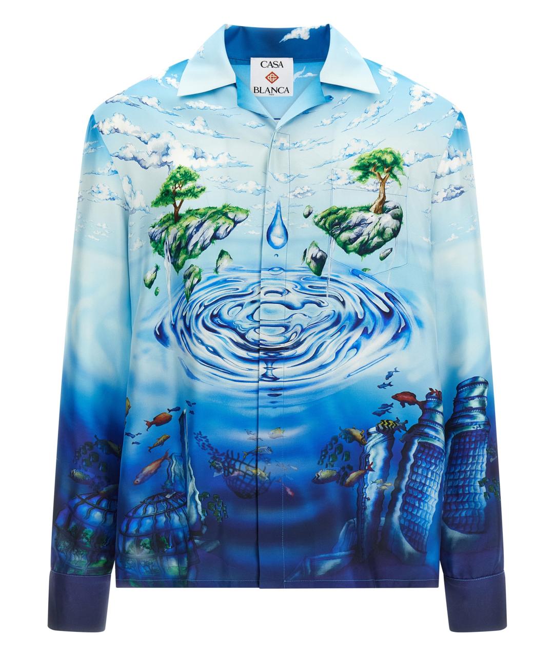 CASABLANCA Мульти шелковая кэжуал рубашка, фото 1