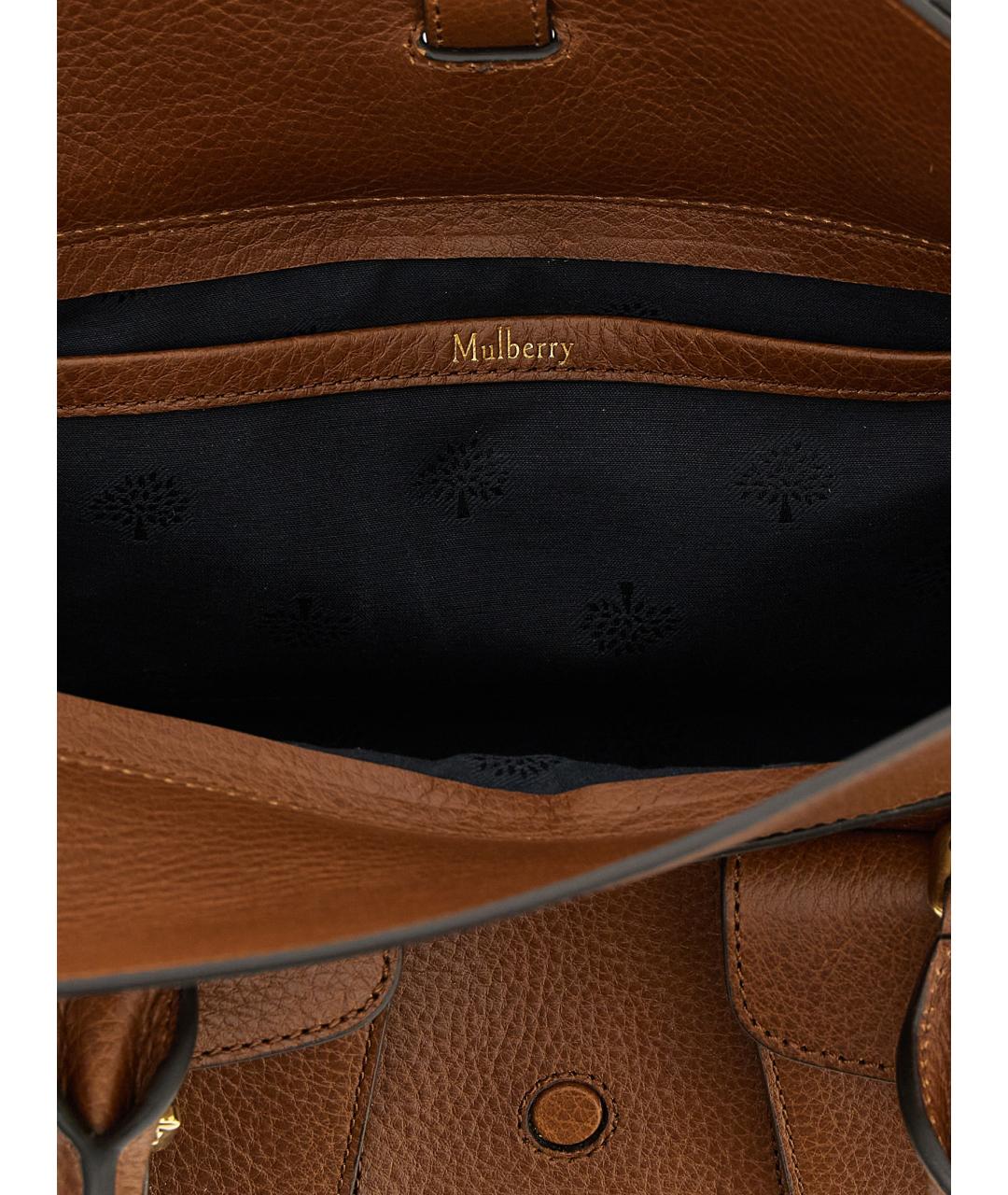 MULBERRY Коричневая кожаная сумка тоут, фото 4