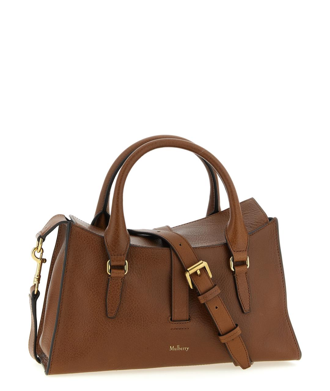 MULBERRY Коричневая кожаная сумка тоут, фото 2