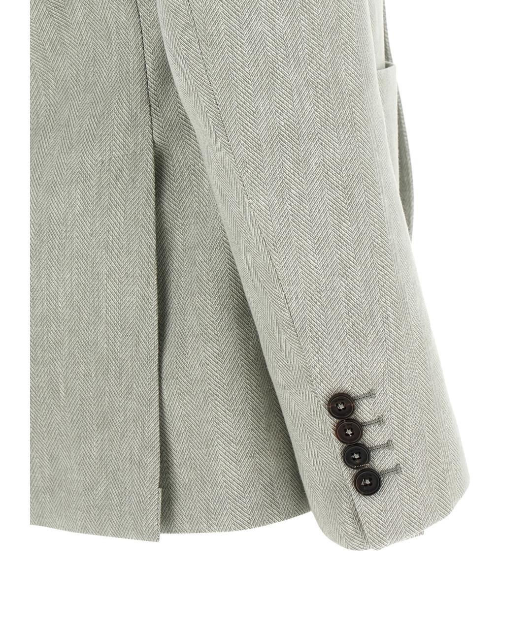 PAL ZILERI Зеленый льняной пиджак, фото 4