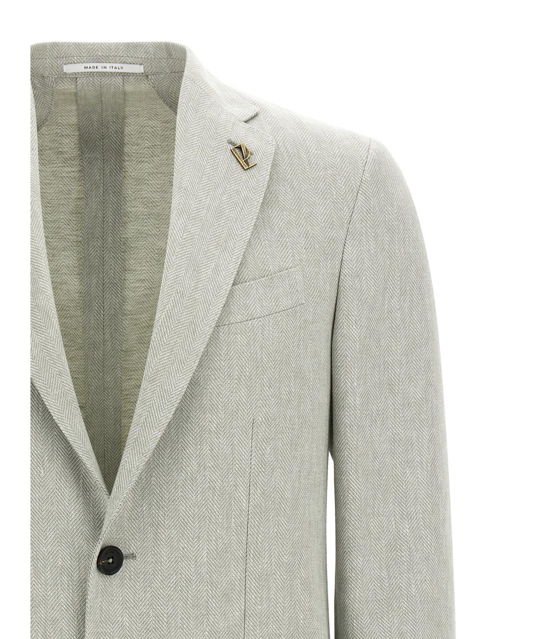 PAL ZILERI Зеленый льняной пиджак, фото 3