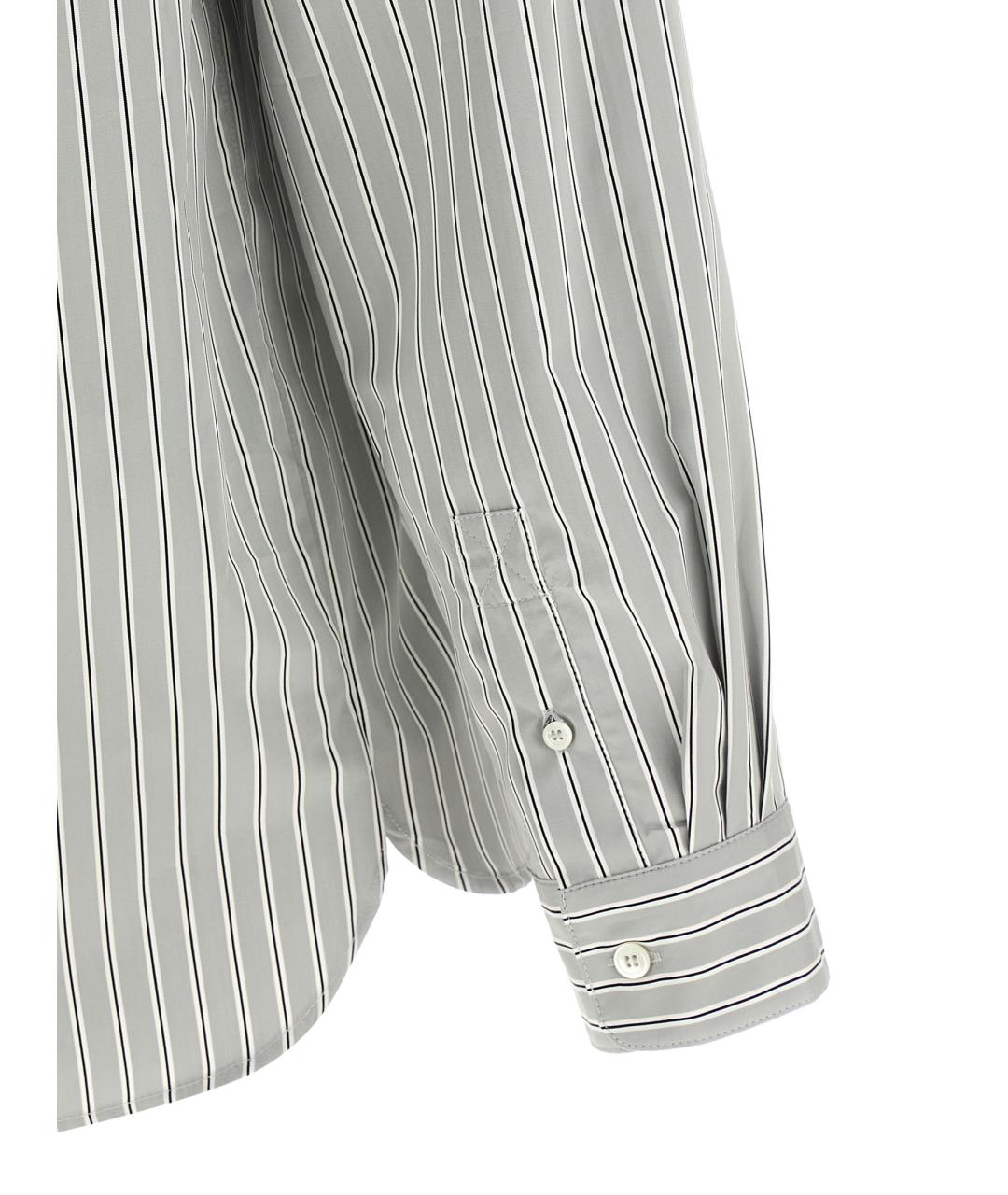 A.P.C. Серая хлопковая кэжуал рубашка, фото 4