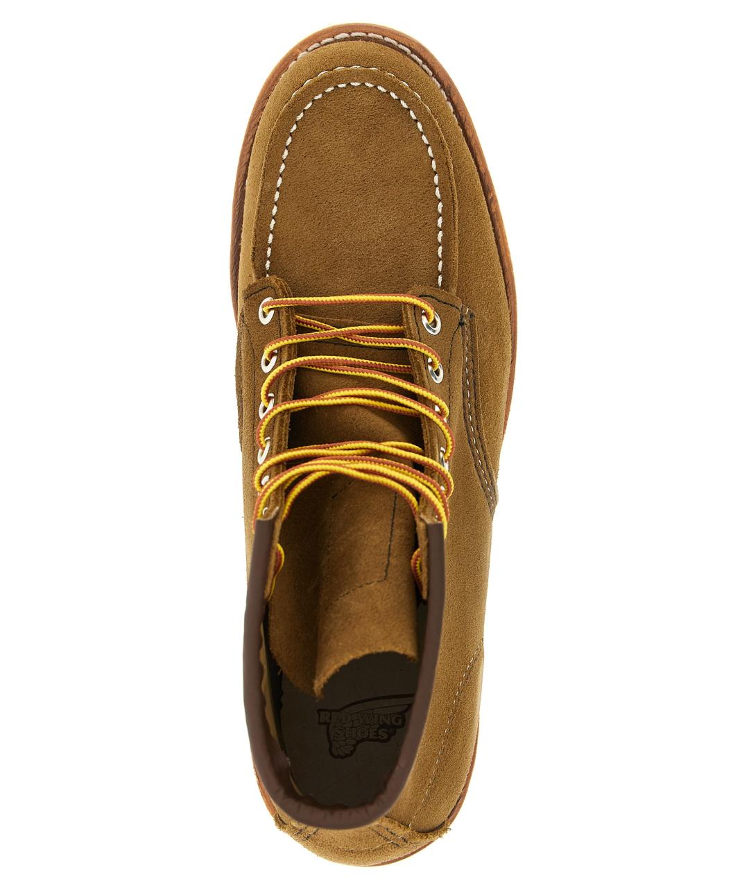 RED WING Зеленые кожаные высокие ботинки, фото 4