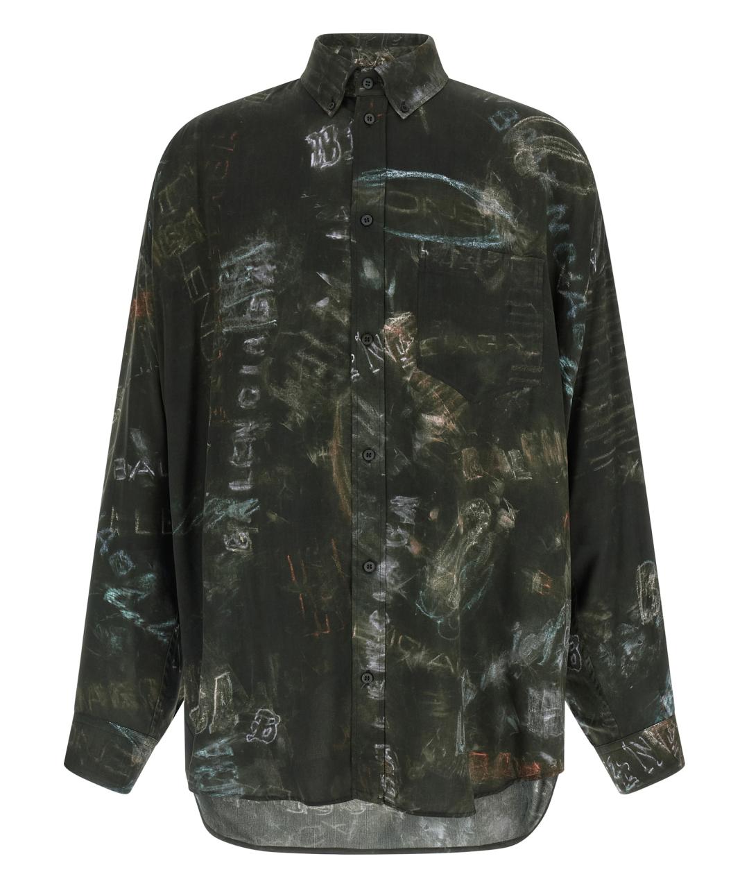 BALENCIAGA Черная кэжуал рубашка, фото 1