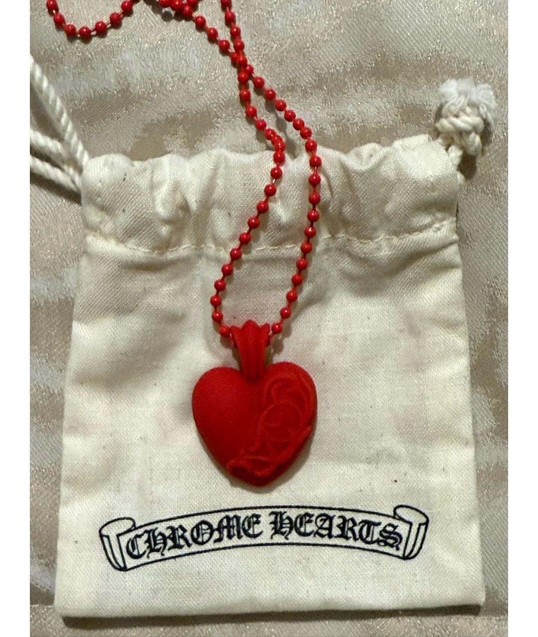 CHROME HEARTS Красное колье, фото 4