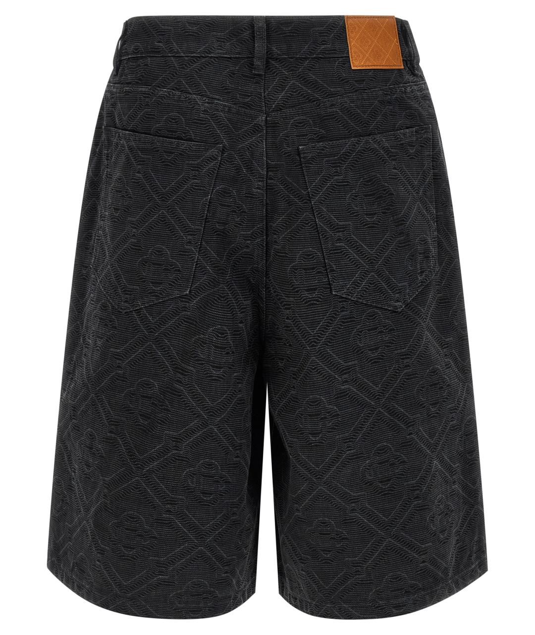 CASABLANCA Черные хлопковые шорты, фото 2