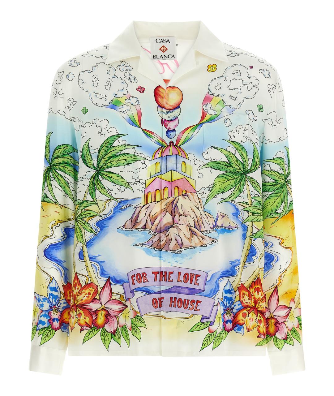 CASABLANCA Мульти шелковая кэжуал рубашка, фото 1