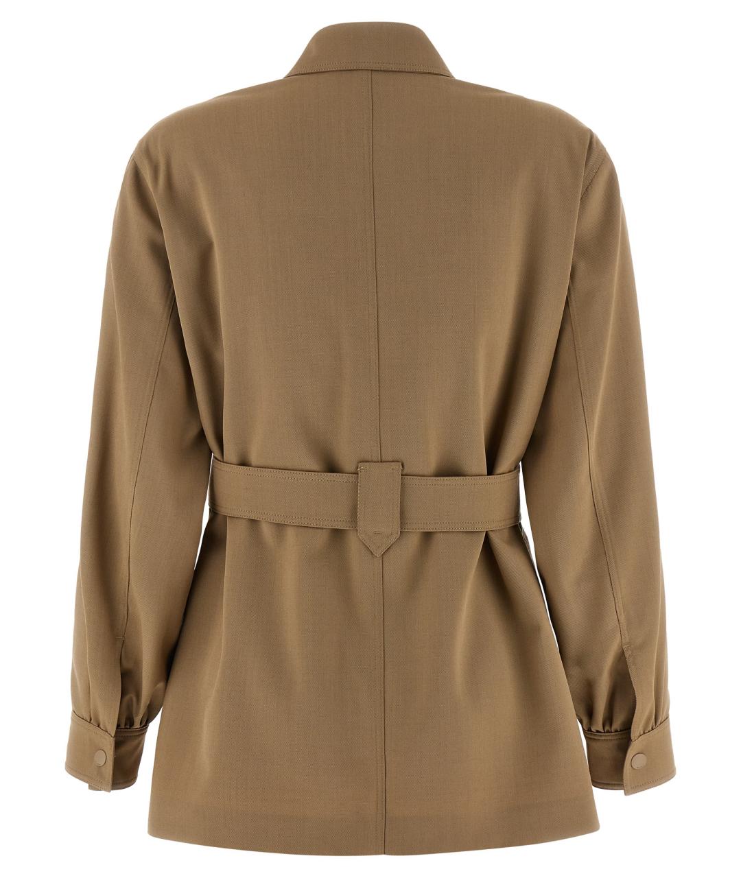 MAX MARA Бежевая шерстяная рубашка, фото 2