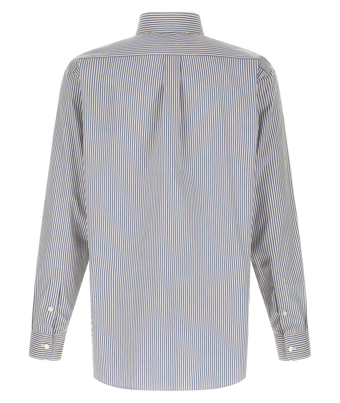 FENDI Синяя хлопковая кэжуал рубашка, фото 2