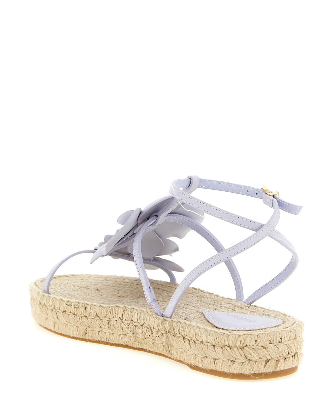 ZIMMERMANN Фиолетовые кожаные сандалии, фото 4