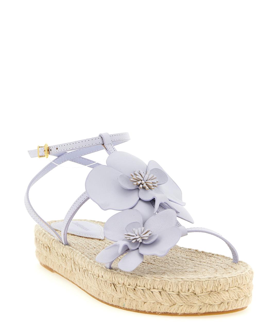 ZIMMERMANN Фиолетовые кожаные сандалии, фото 3