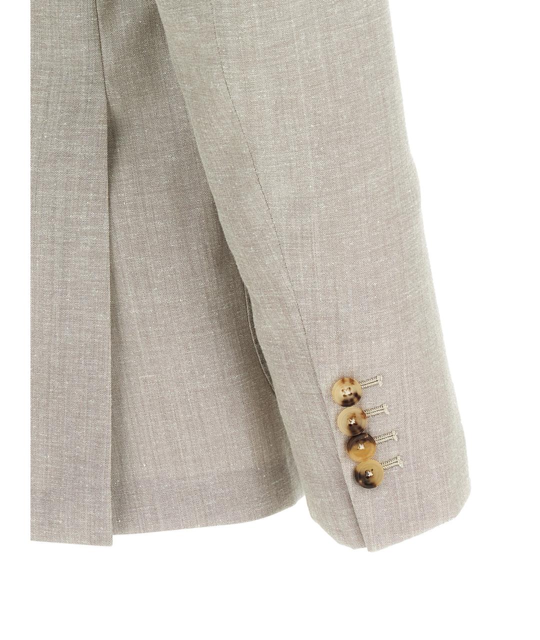 PAL ZILERI Серый шерстяной пиджак, фото 4