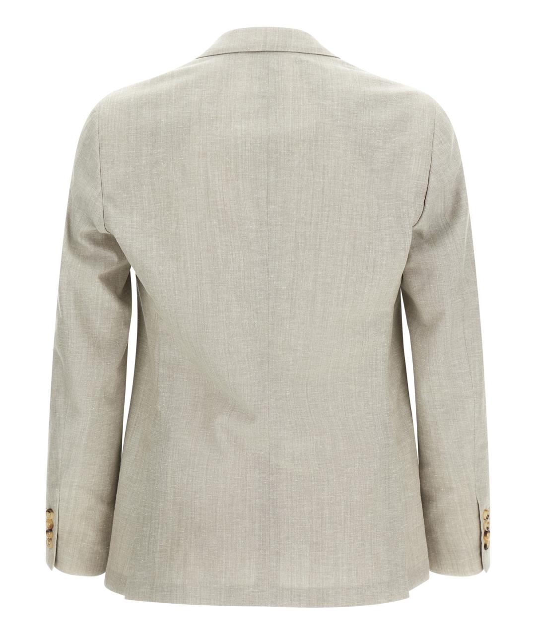 PAL ZILERI Серый шерстяной пиджак, фото 2