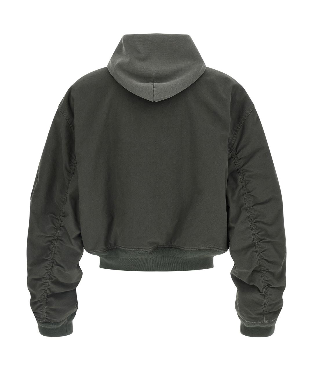 BALENCIAGA Зеленая хлопковая куртка, фото 2