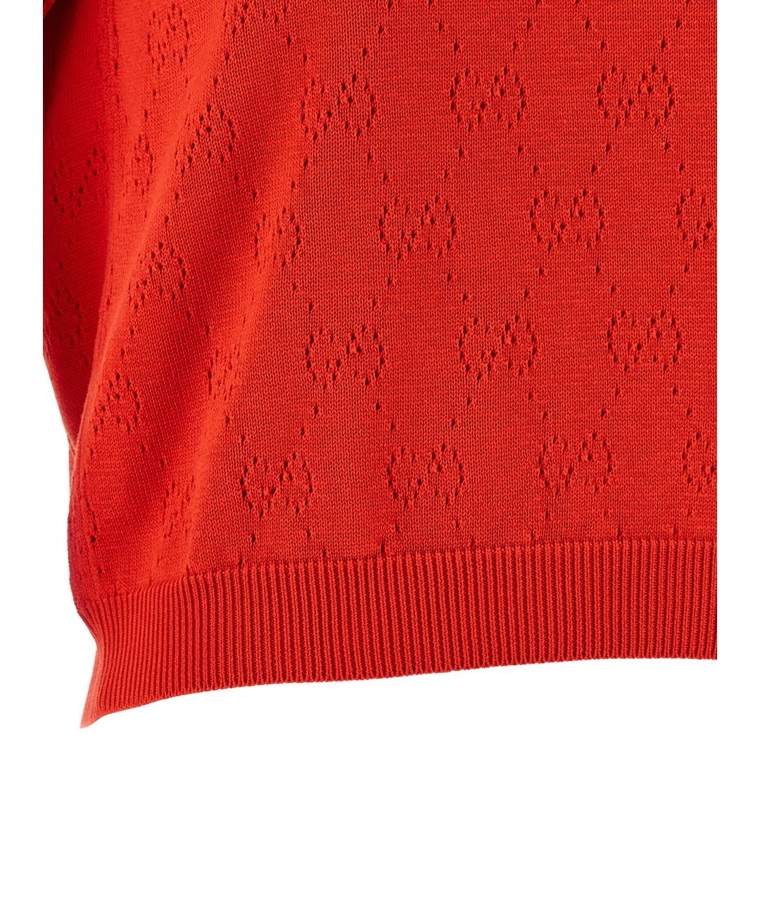 GUCCI Красный шелковый джемпер / свитер, фото 4