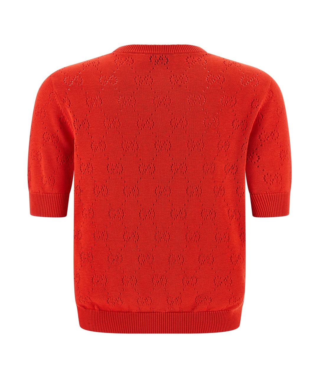 GUCCI Красный шелковый джемпер / свитер, фото 2