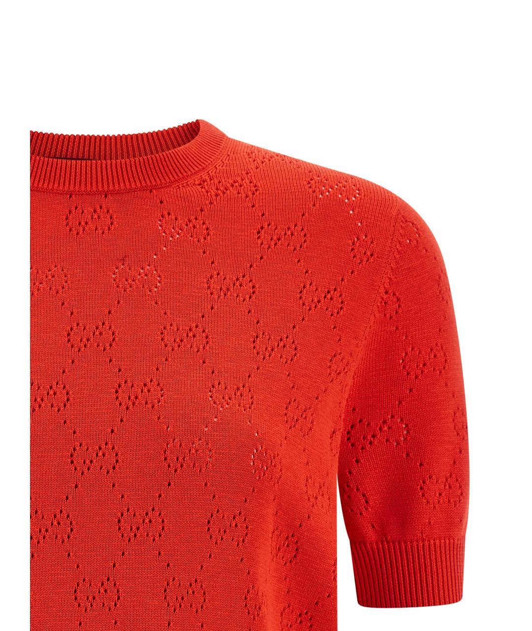 GUCCI Красный шелковый джемпер / свитер, фото 3