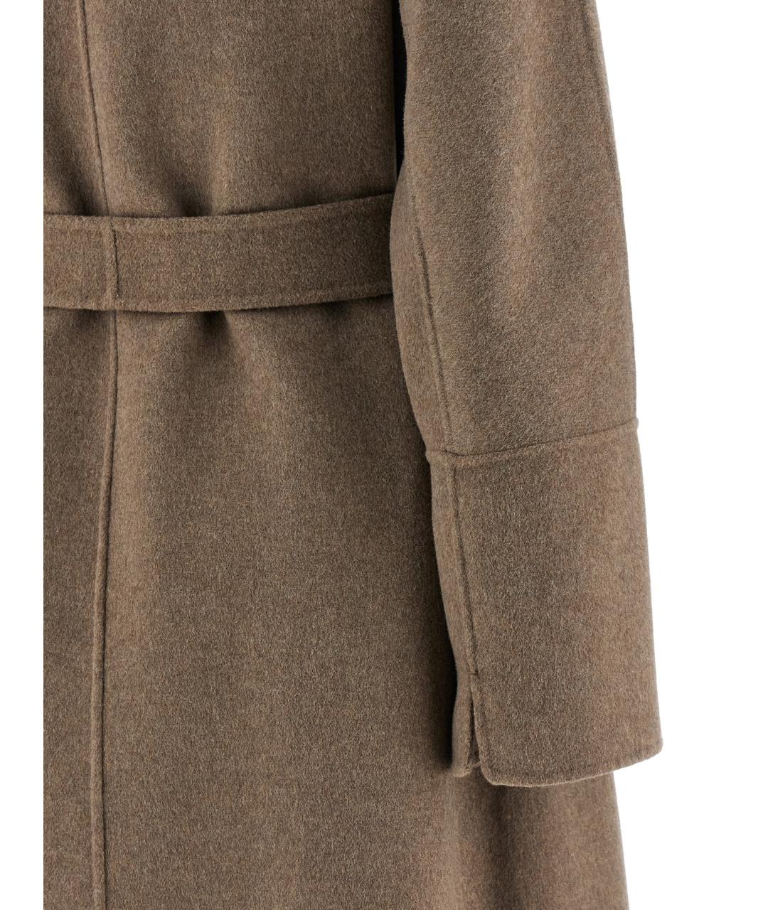 'S MAX MARA Коричневое шерстяное пальто, фото 4