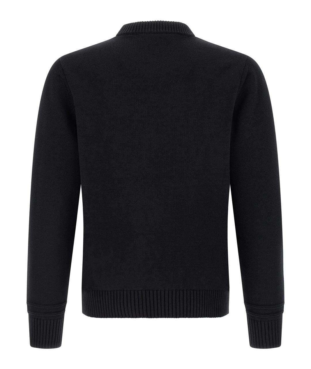 GUCCI Черный хлопковый джемпер / свитер, фото 2