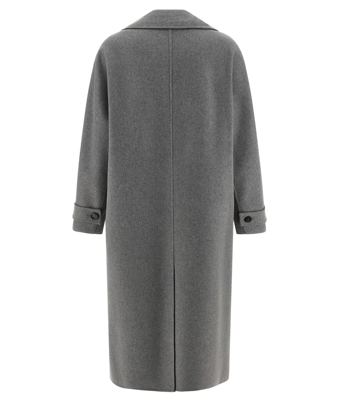 'S MAX MARA Серое шерстяное пальто, фото 2