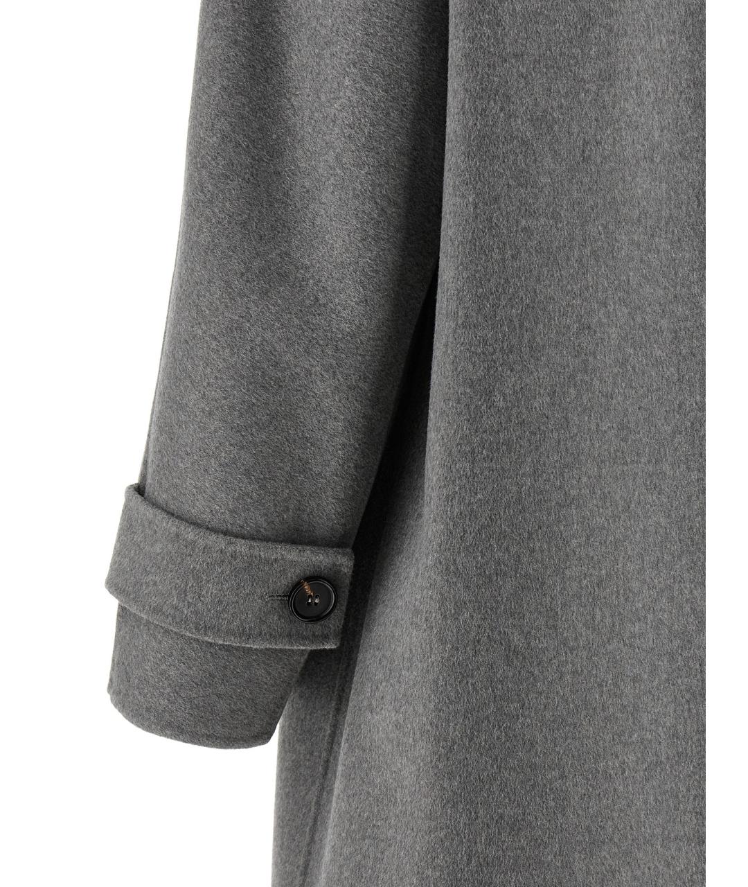 'S MAX MARA Серое шерстяное пальто, фото 4