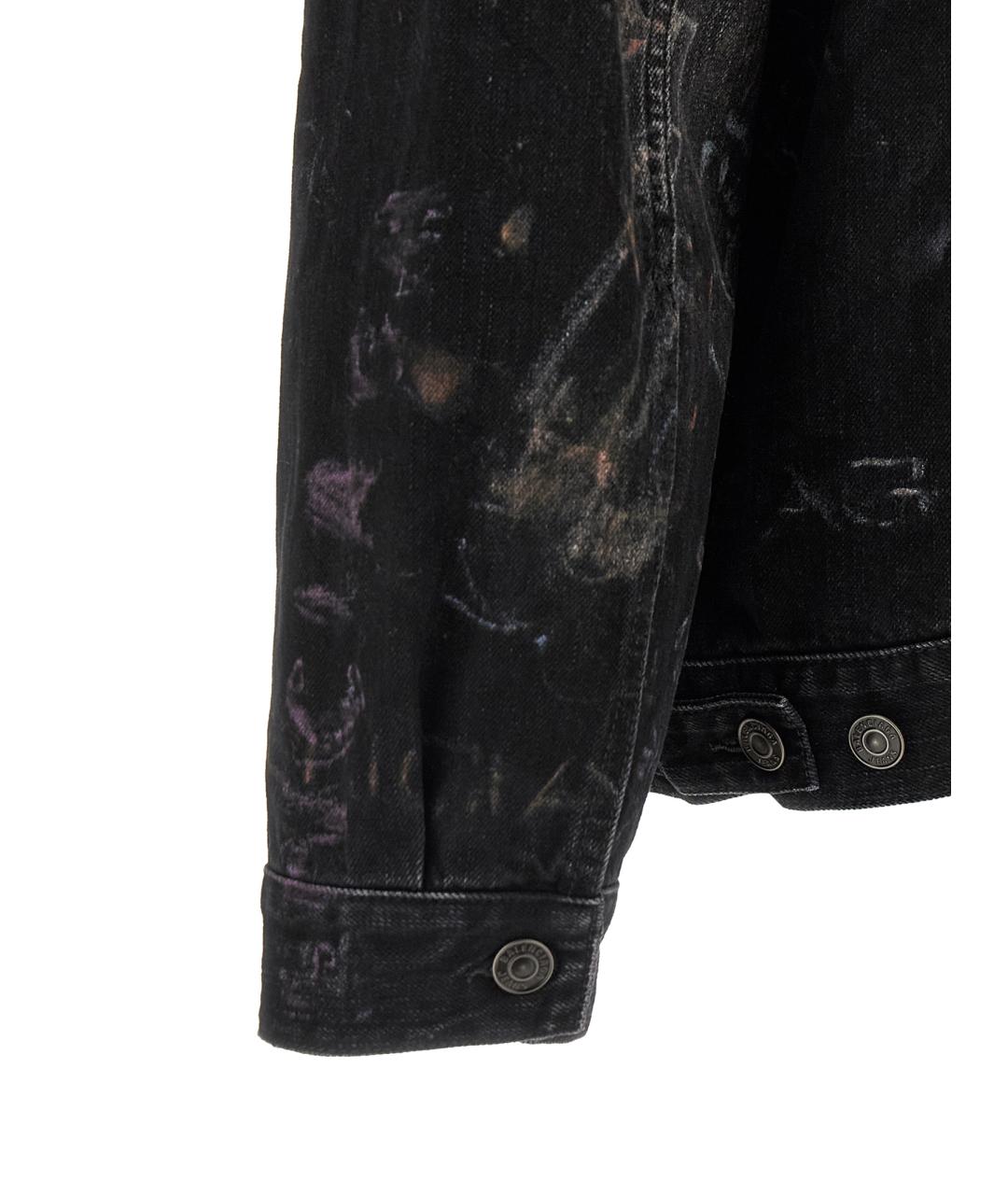 BALENCIAGA Черная хлопковая куртка, фото 4