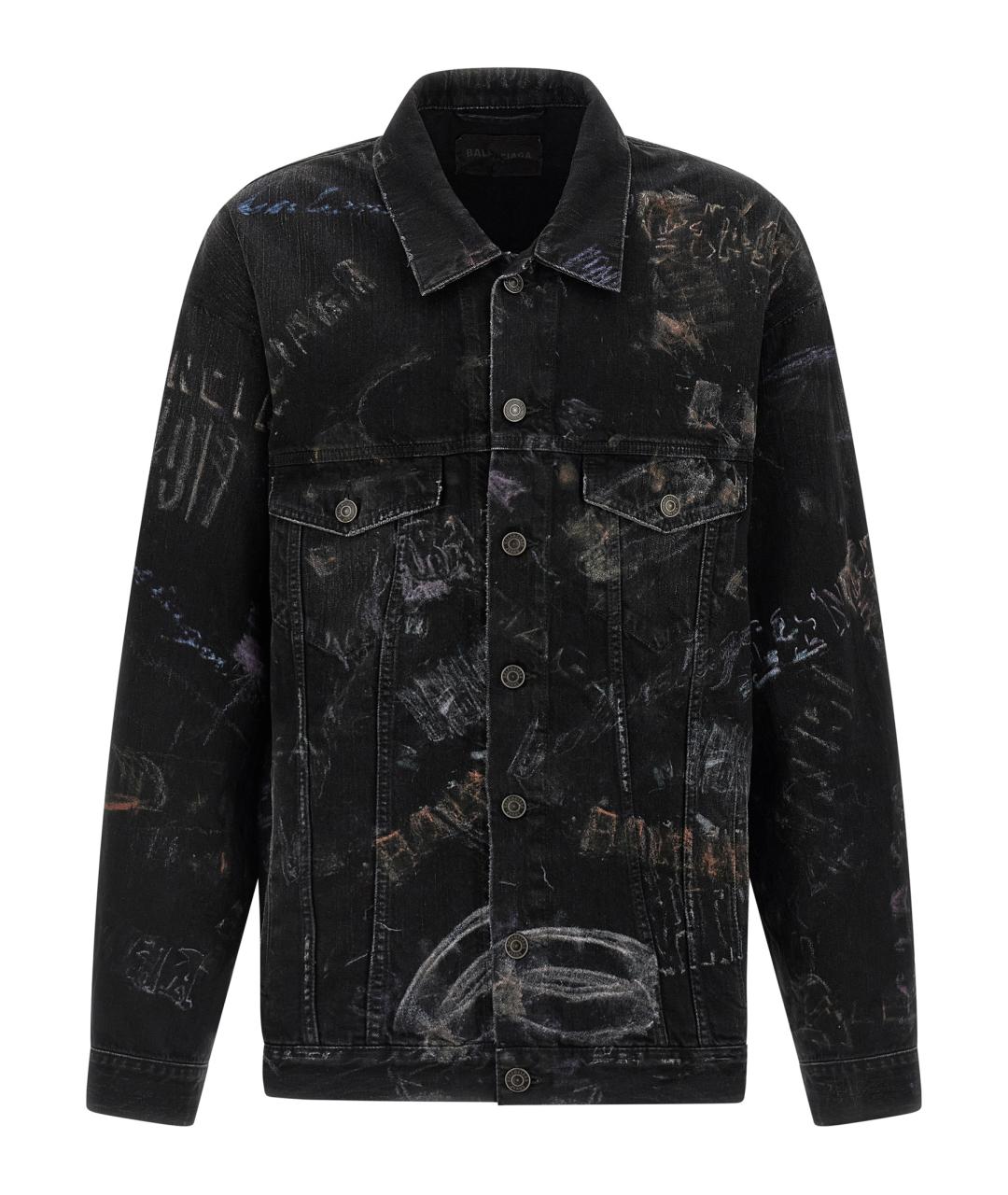 BALENCIAGA Черная хлопковая куртка, фото 1