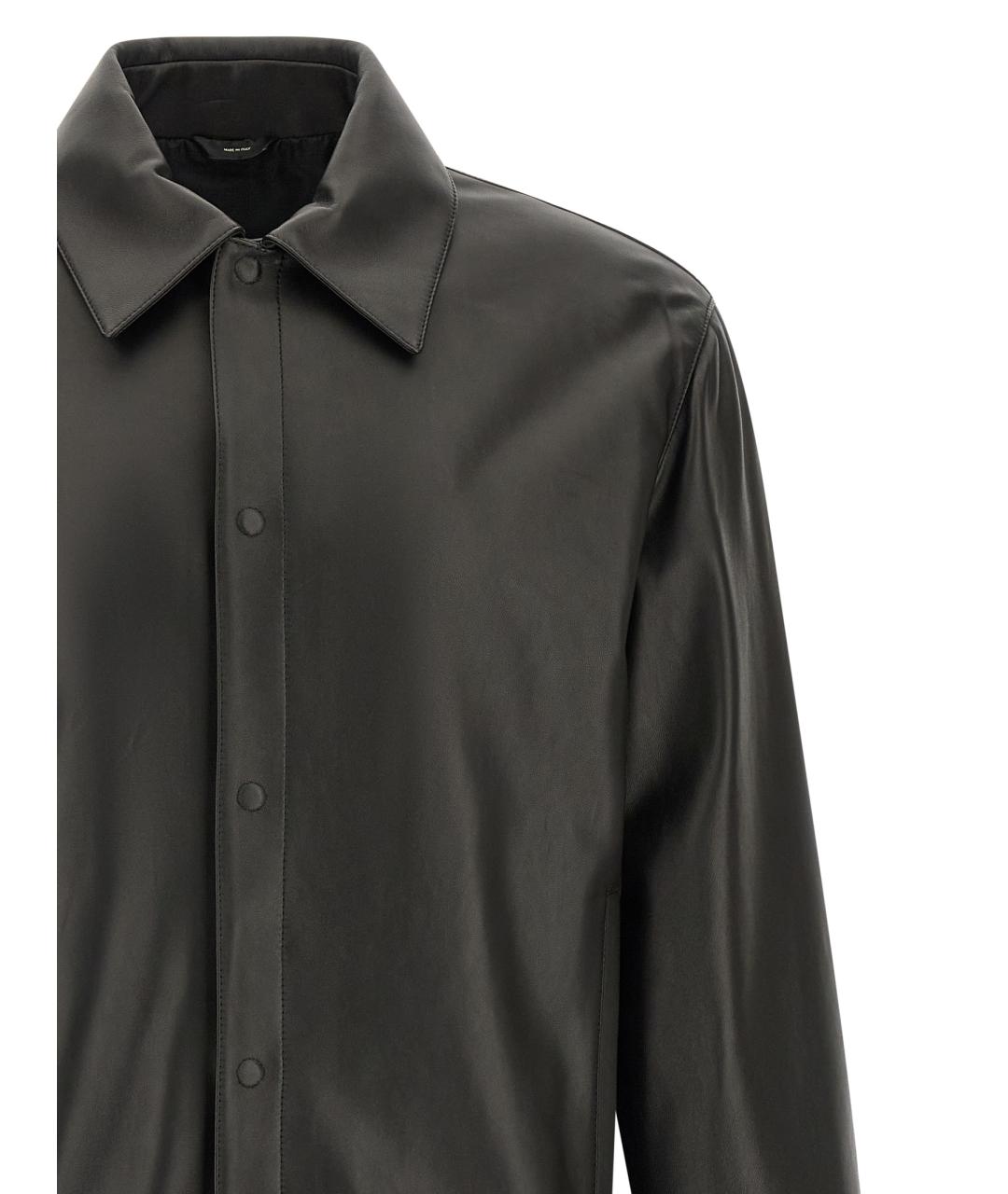 FENDI Черная кожаная куртка, фото 3