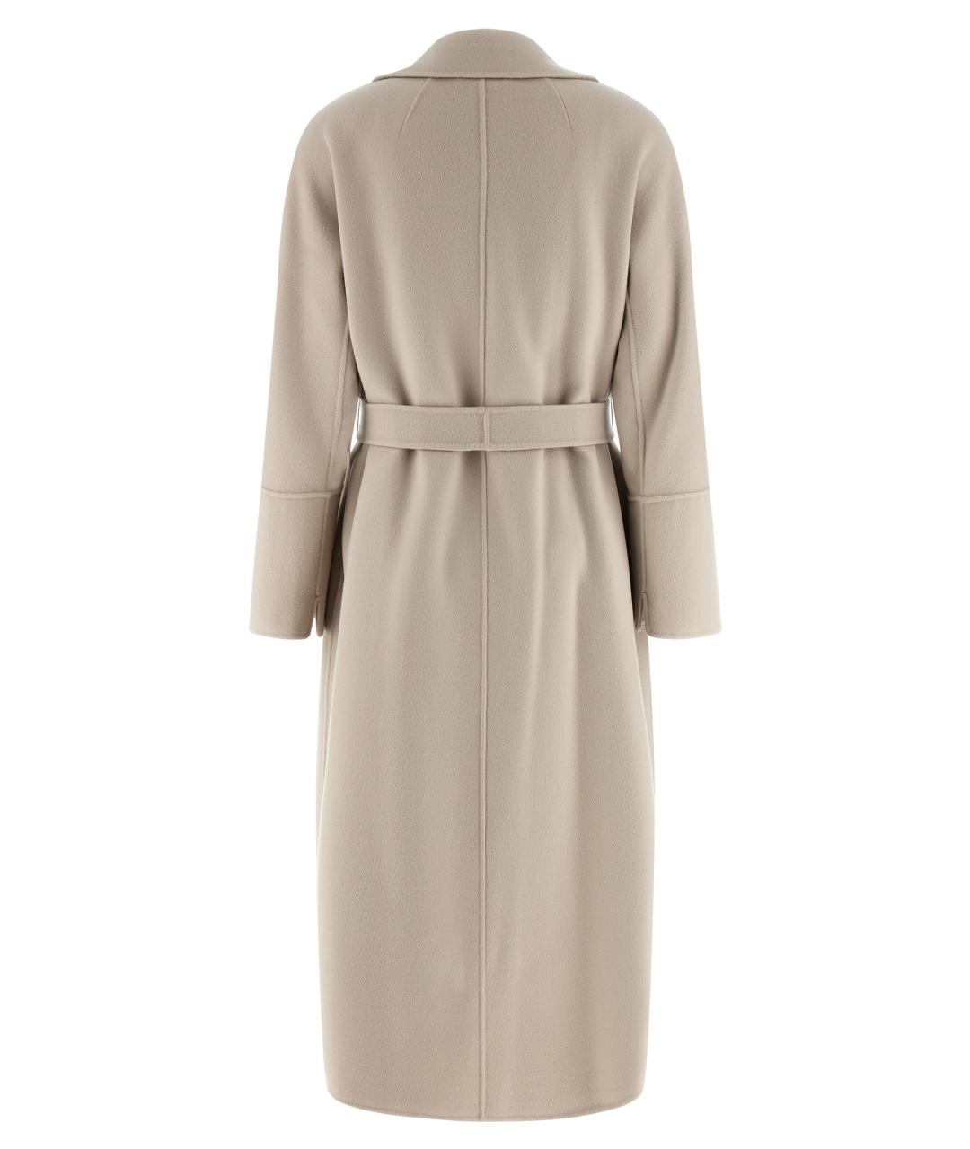 'S MAX MARA Бежевое шерстяное пальто, фото 2