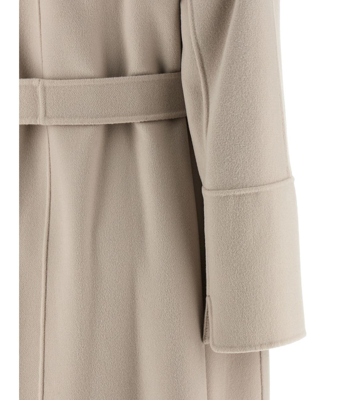 'S MAX MARA Бежевое шерстяное пальто, фото 4