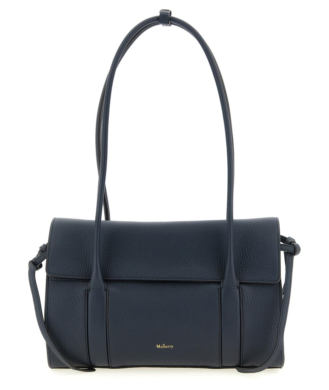 MULBERRY Синяя кожаная сумка через плечо, фото 1