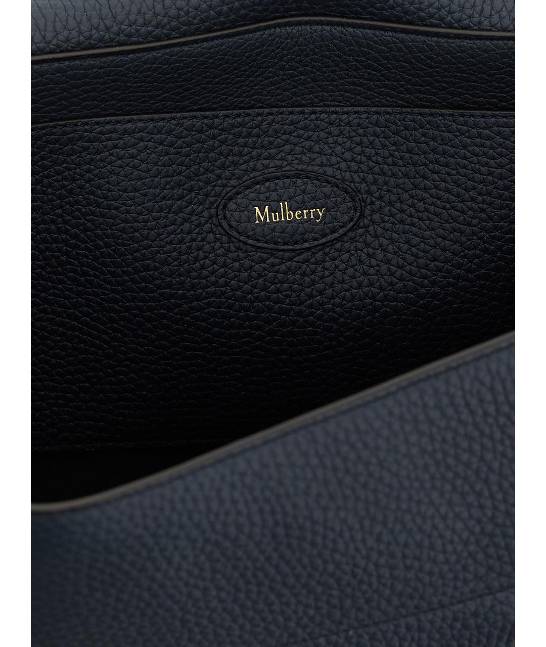 MULBERRY Синяя кожаная сумка через плечо, фото 4