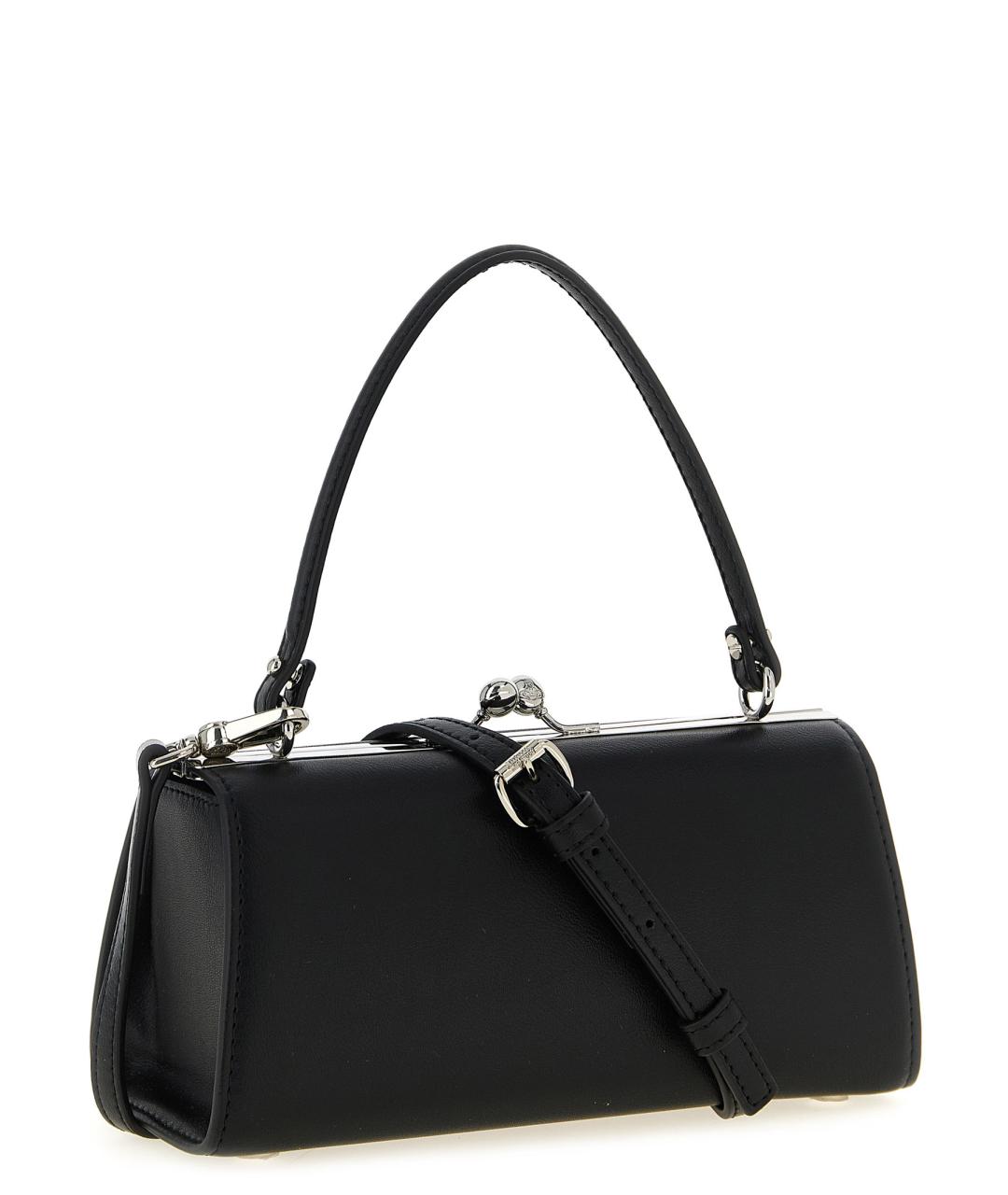 VIVIENNE WESTWOOD Черная сумка через плечо из искусственной кожи, фото 2