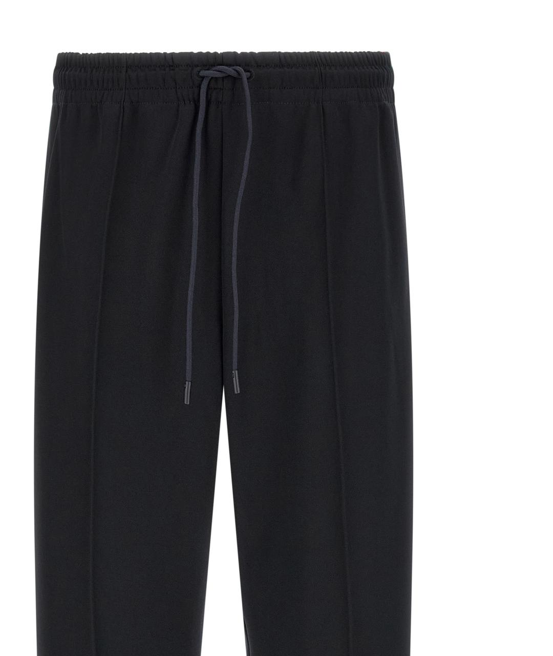 GUCCI Темно-синие полиэстеровые повседневные брюки, фото 4