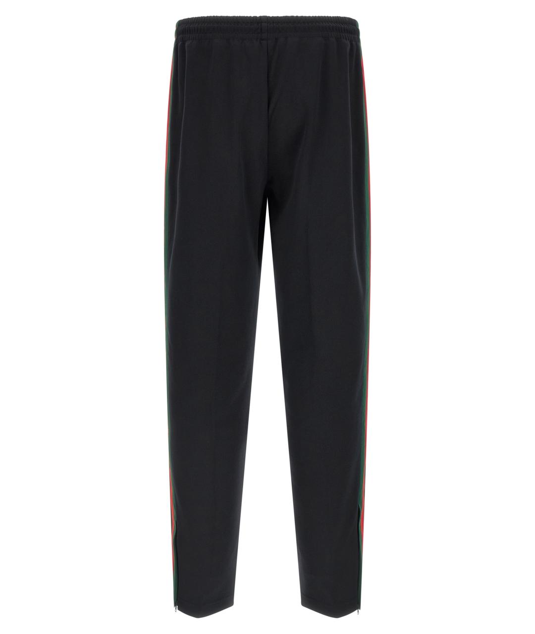 GUCCI Темно-синие полиэстеровые повседневные брюки, фото 2