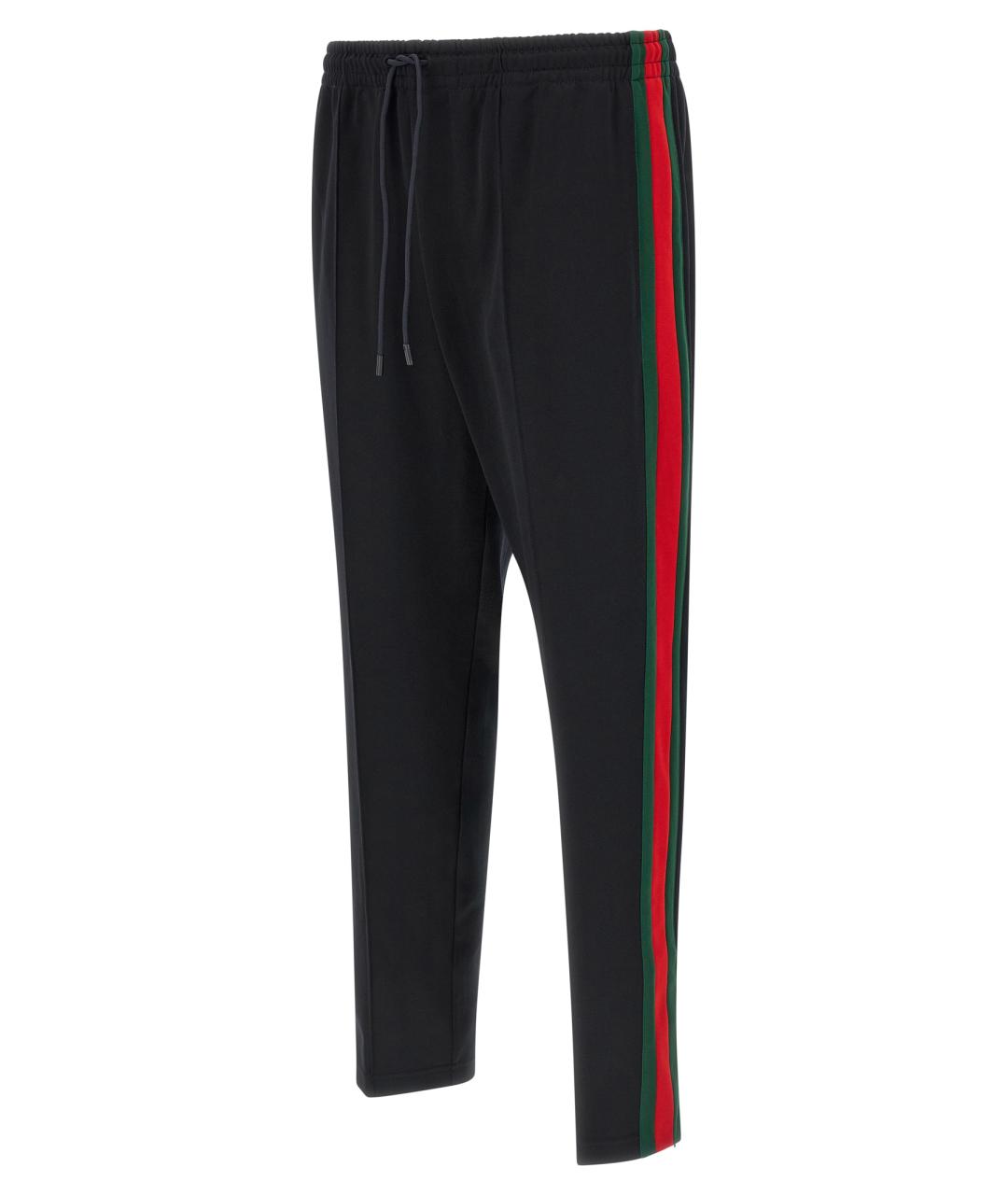 GUCCI Темно-синие полиэстеровые повседневные брюки, фото 3