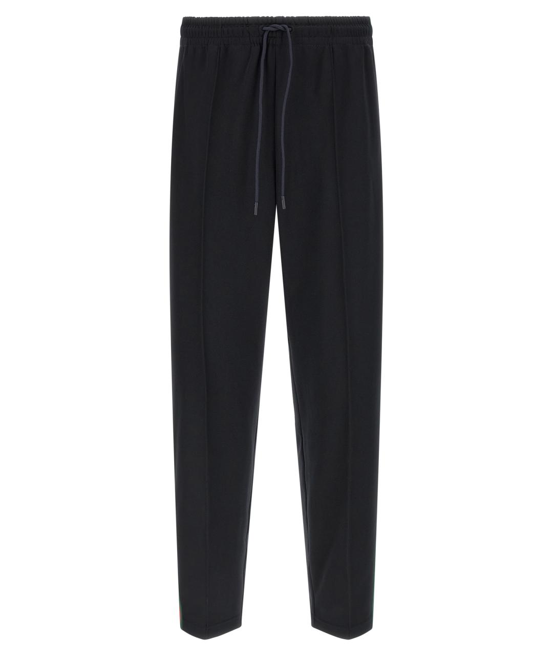 GUCCI Темно-синие полиэстеровые повседневные брюки, фото 1