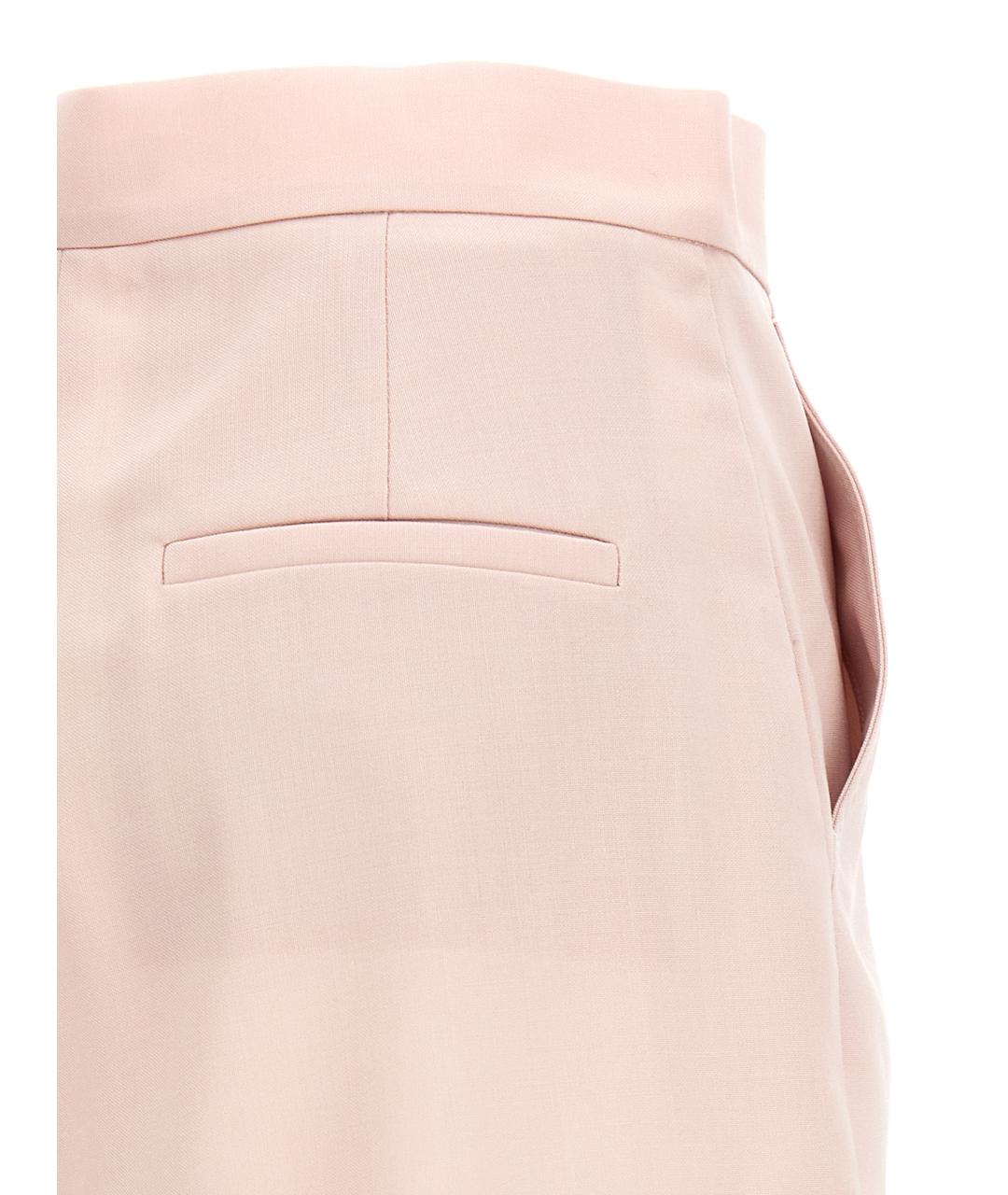 MAX MARA Розовые шерстяные шорты, фото 4